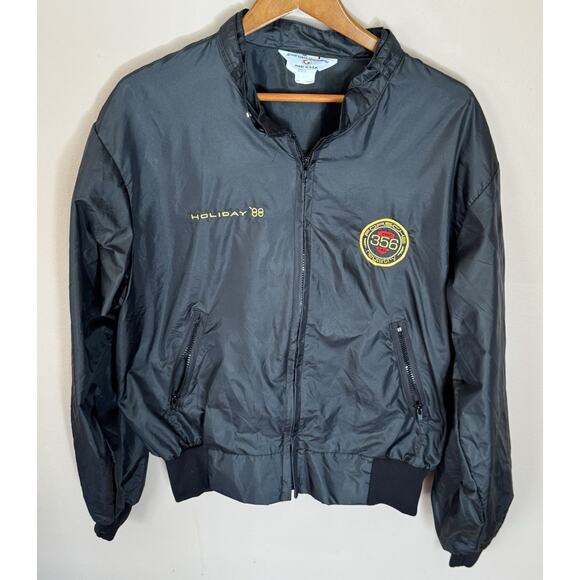 Vintage Holiday '88 Porsche 356 Registry Windbreaker Light Jacket XL
